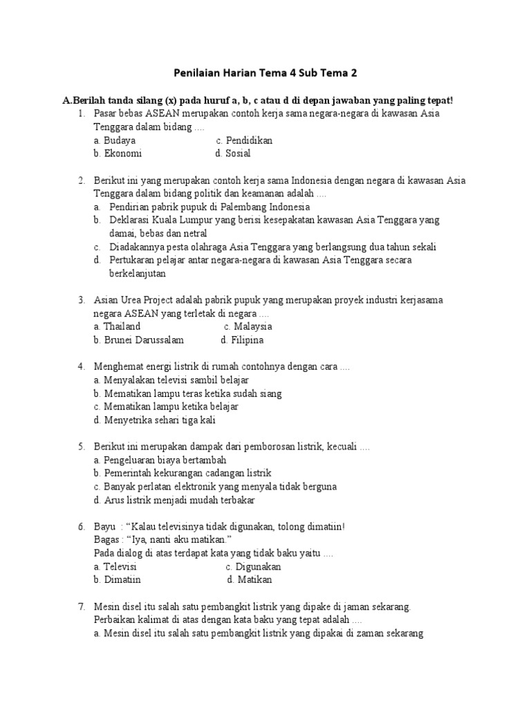 5 Fakta Tersembunyi Soal Tematik Kelas 6 Tema 4 Subtema 2 yang Wajib Kamu Download Sekarang