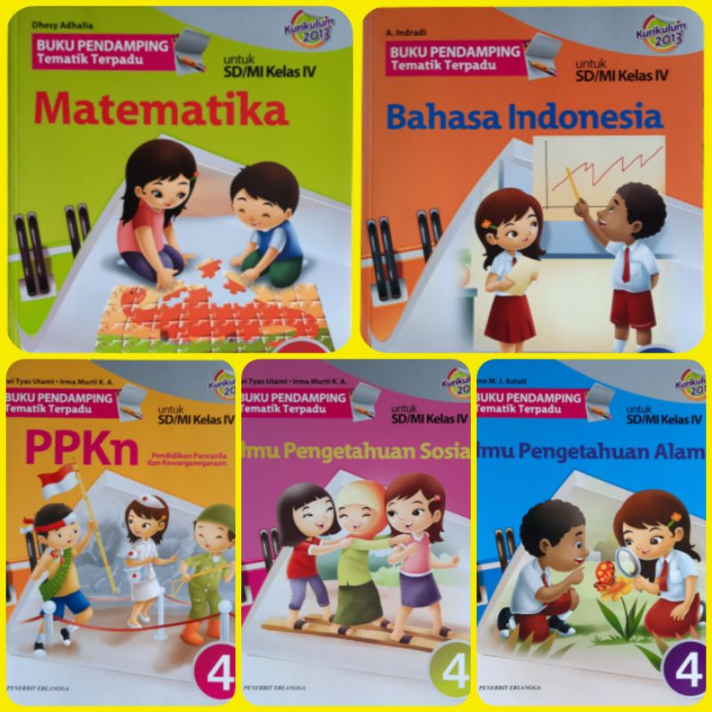 Jual Buku Pendamping Tematik Terpadu untuk SD MI Kelas 4 Kurikulum 2013