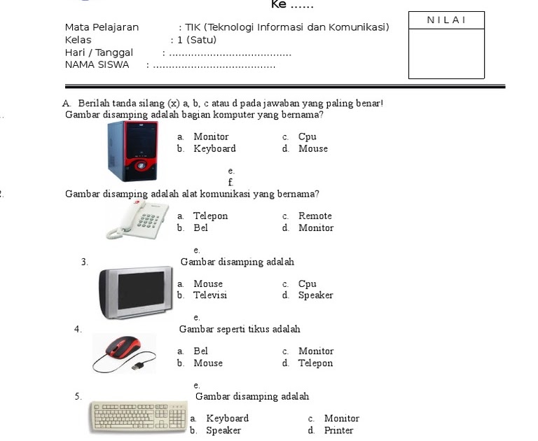 Download Soal Tugas TIK Kelas 4 SD Terbaru 2026, Ternyata Ini Rahasia Nilai Bagus yang Jarang Diketahui Orang Tua