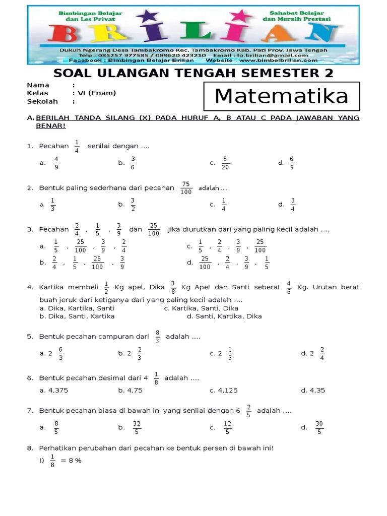 Sebelum Terlambat! Download Soal Tematik Kelas 6 Tema 4 Semester 1 2026