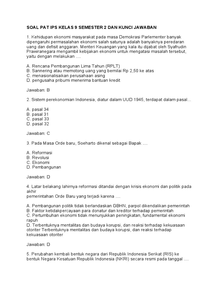 Terbukti! 7 Tips Jitu Menguasai Soal Bab 3 PS Kelas 9 Semester 2 Sebelum Ujian Dimulai