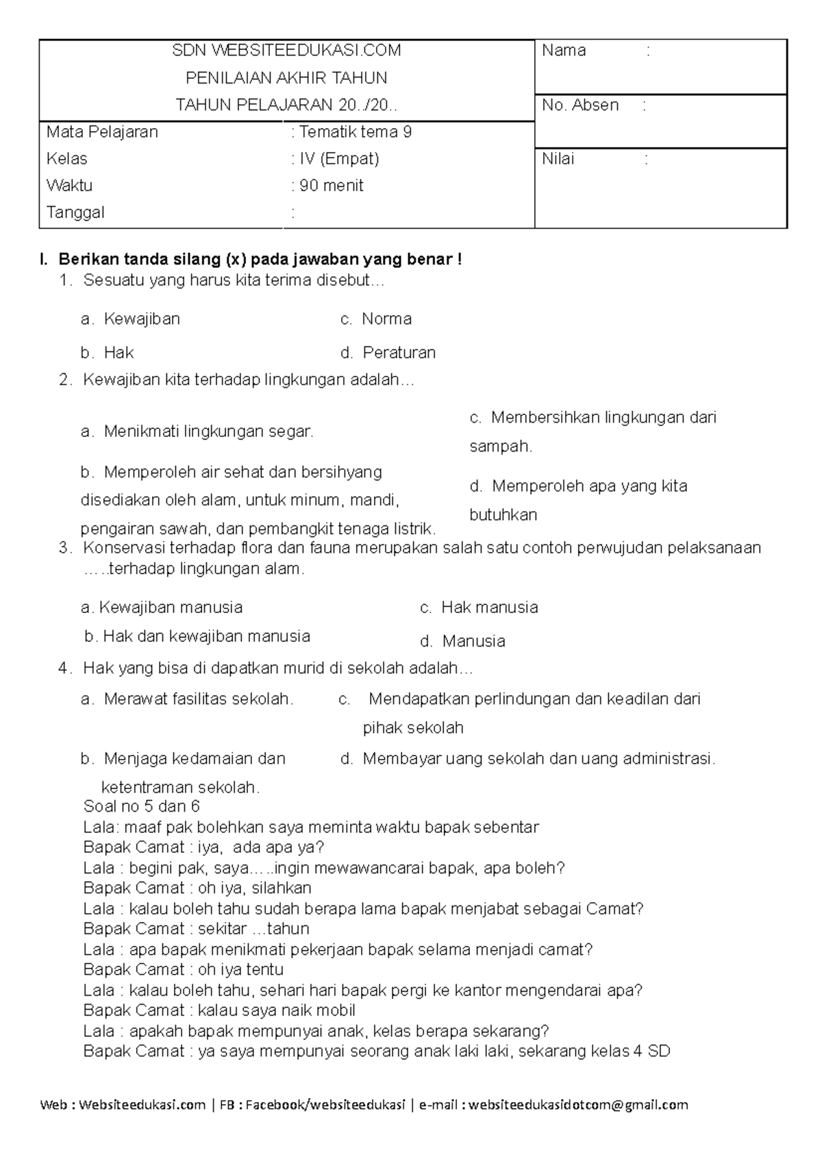 Ternyata Begini Cara Mudah Download Soal Tematik Tema 9 Kelas 4 Kurikulum 2026 Sebelum Terlambat