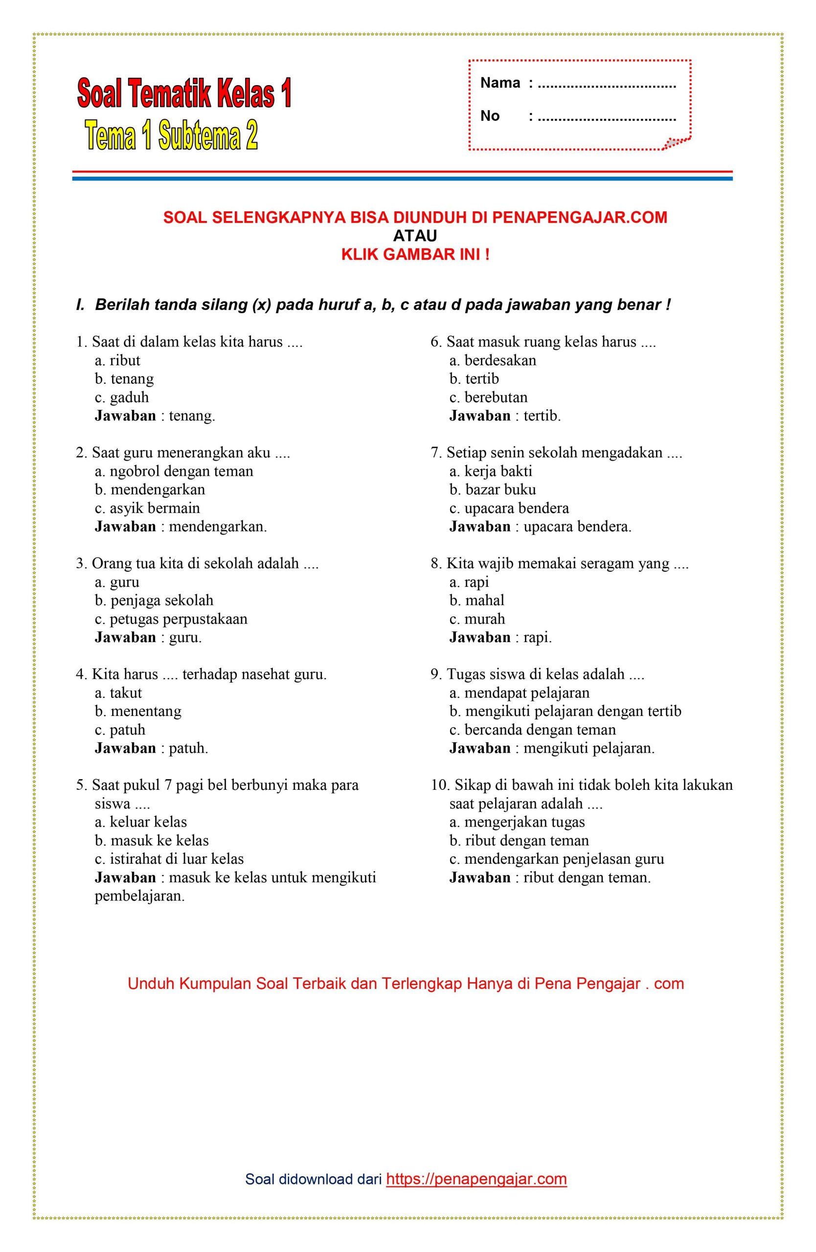 Ternyata Ini Cara Termudah Download Soal Tematik Tema 7 Kelas 4 untuk Persiapan Ujian 2026