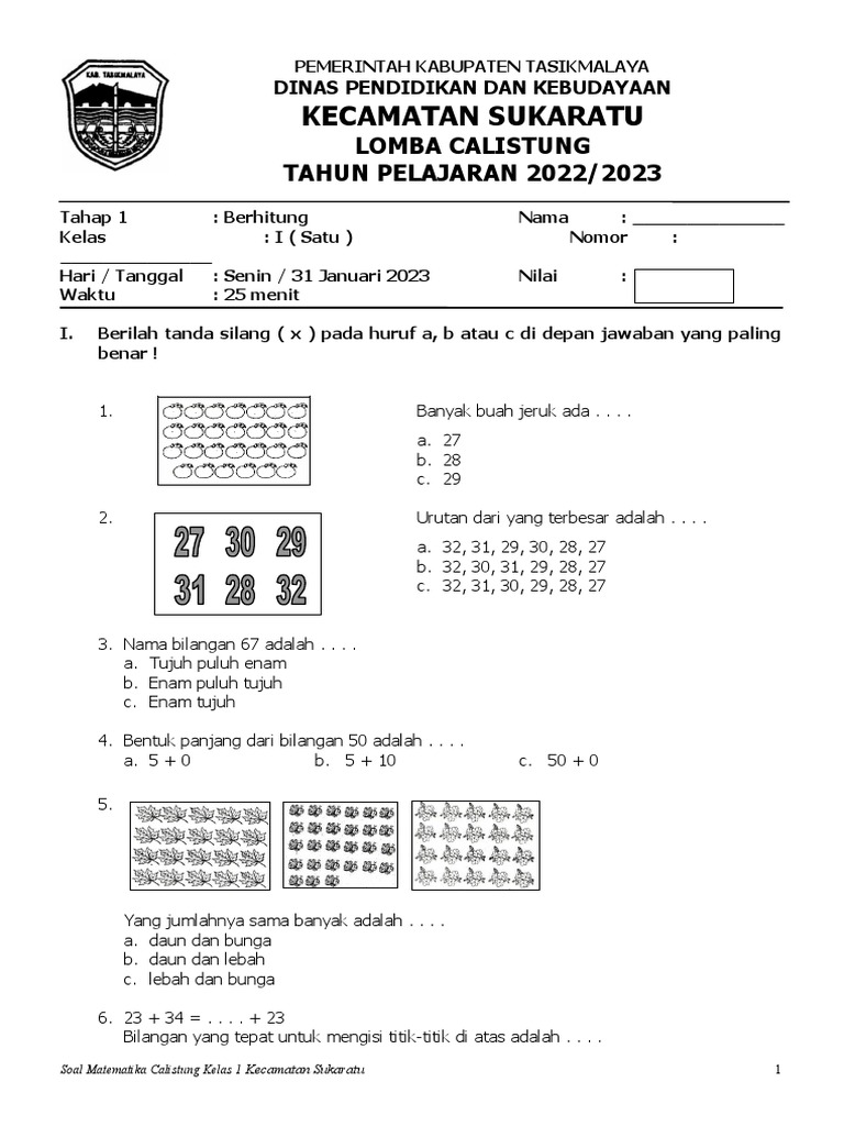 Rahasia Sukses Anak Juara Berkat Latihan Soal Calistung Kelas 1 SD 2019 Terbaru