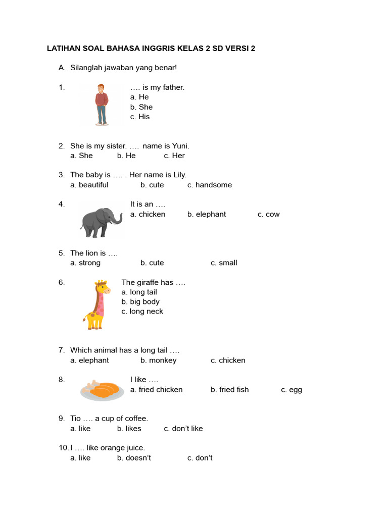 Wajib Tahu! Kumpulan latihan soal bilingual science kelas 2 sd bab 1 paling akurat