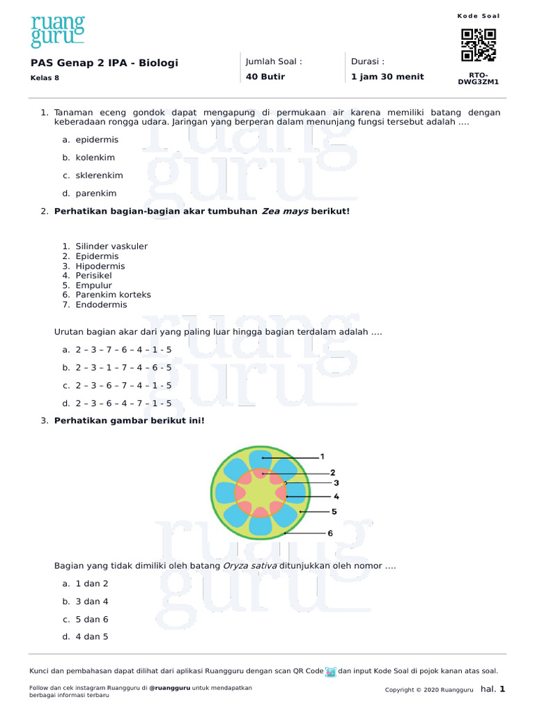 Wajib Tahu! Rahasia Latihan Soal Biologi Kelas 8 Semester 1 Agar Nilai Langsung Ajaib